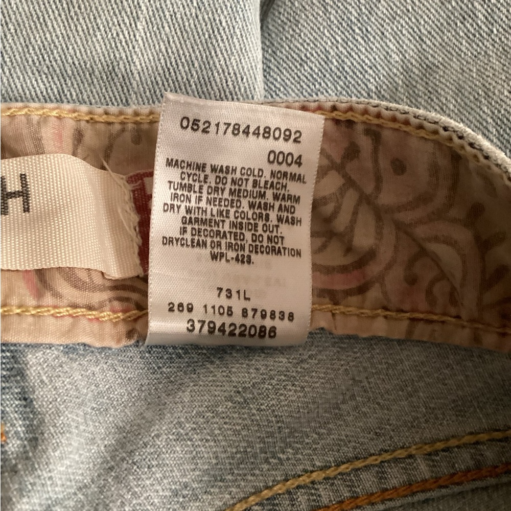 💕 LEVI’S denim shorts 504 Slouch cutoffs Sz 3 NWOT - Picture 9 of 9